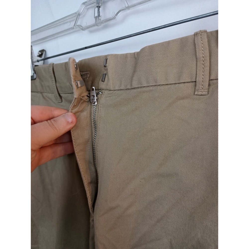 Gap trousers 8 work straight leg classic business chino neutral tan brown office - Picture 7 of 9